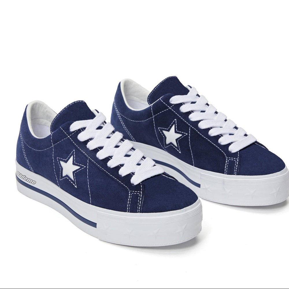 Mademe x Converse Blue Platforms
